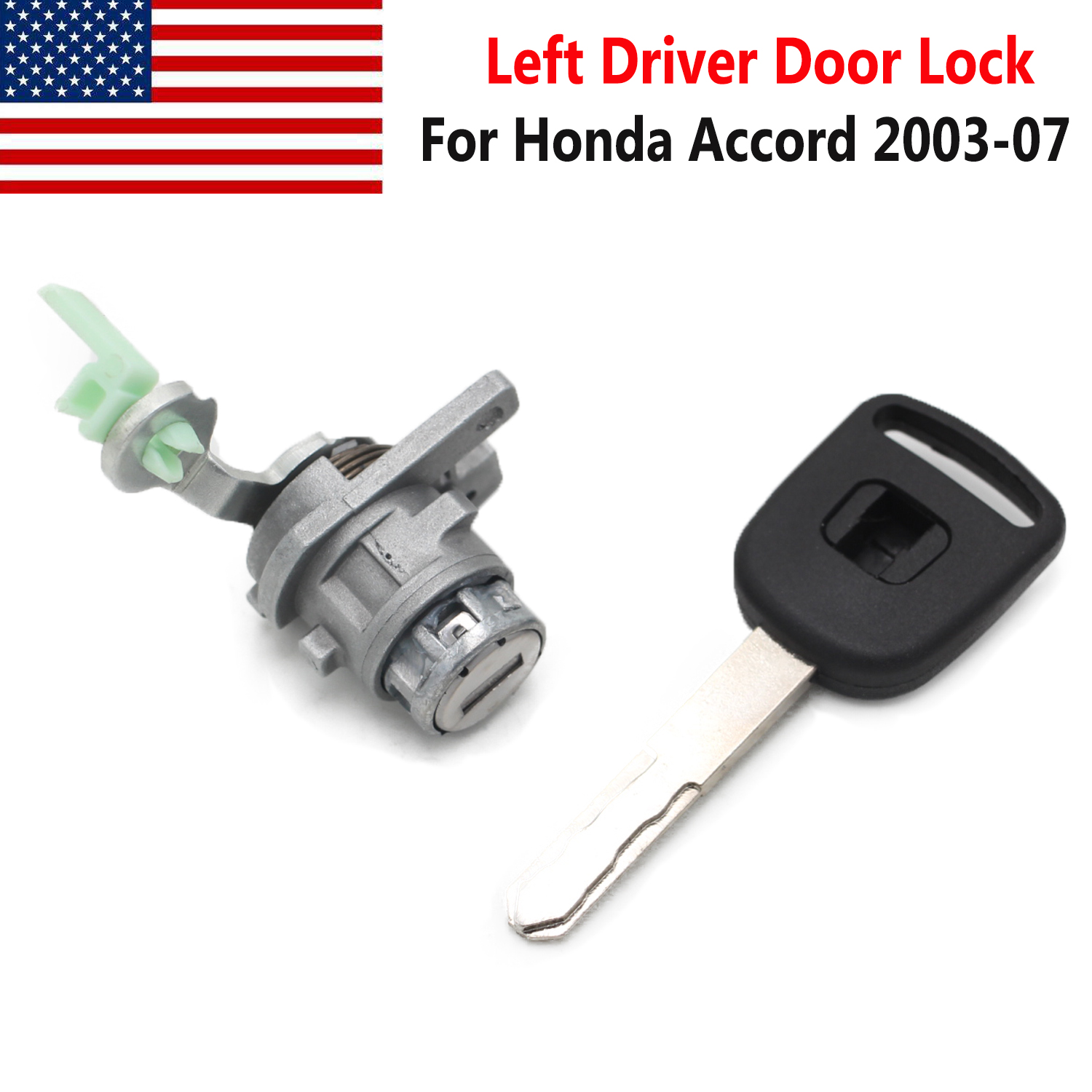 New Left Driver Side Door Lock Cylinder for Honda Accord 20032007 4Door US eBay